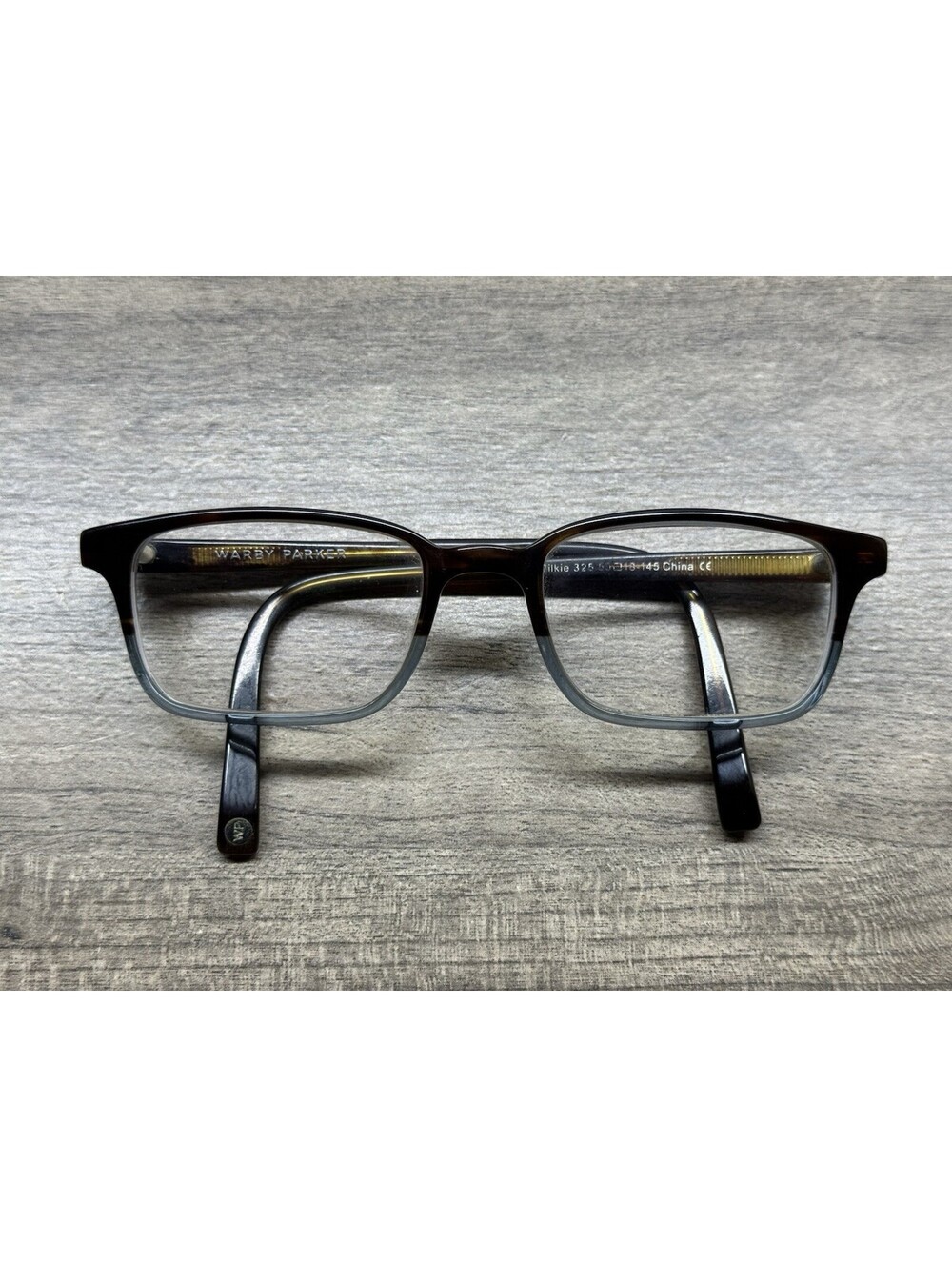 Warby Parker Wilkie 325 Eyeglasses Mens Brown Tortoise Blue Fade 50-18-145